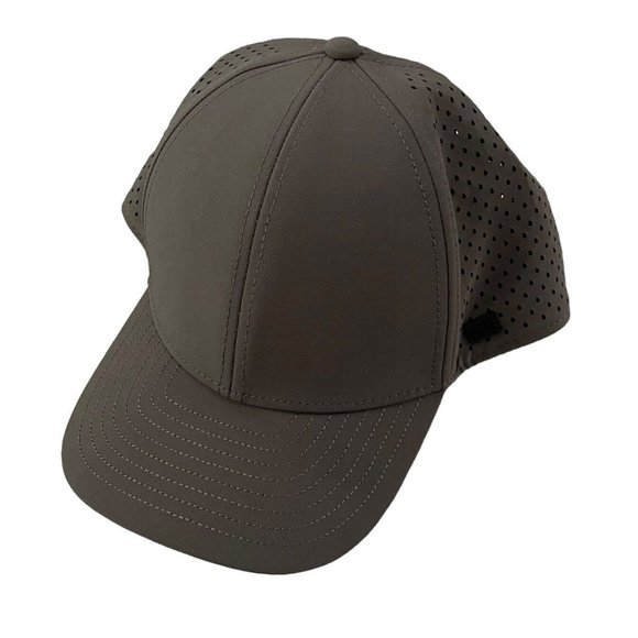 Melin A-Game Hydro Unisex Snapback Hat Cap Perforated Waterproof Gray 58cm euc